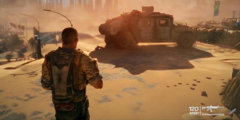 spec ops the line game looking at a military truck