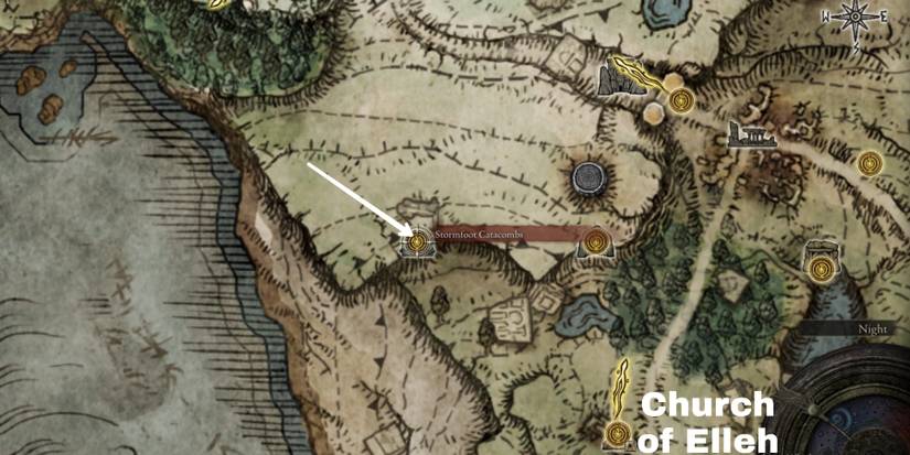 stormfoot catacombs location in Elden ring