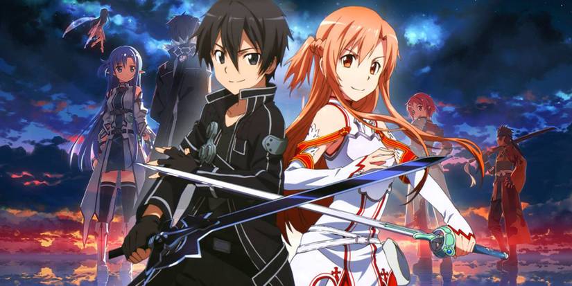 sword art online anime kirito asuna