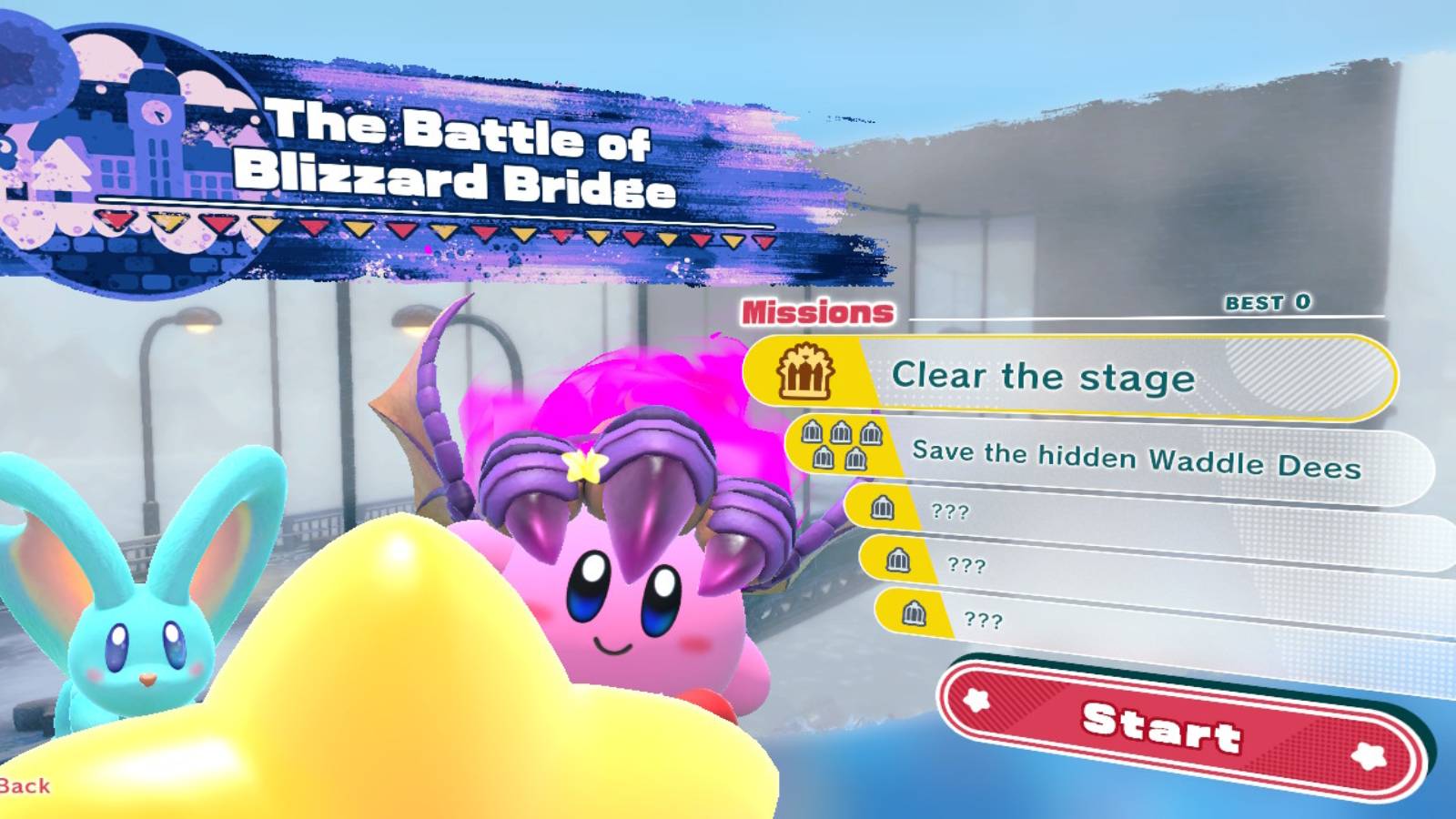 the battle of blizzard bridge kirby forgotten land 1