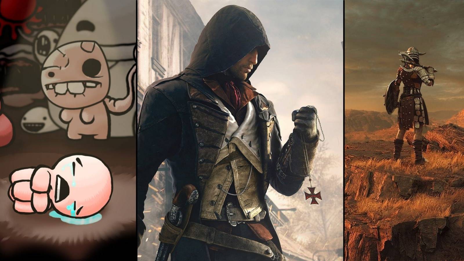 the binding of isaac assassincs creed conan exiles