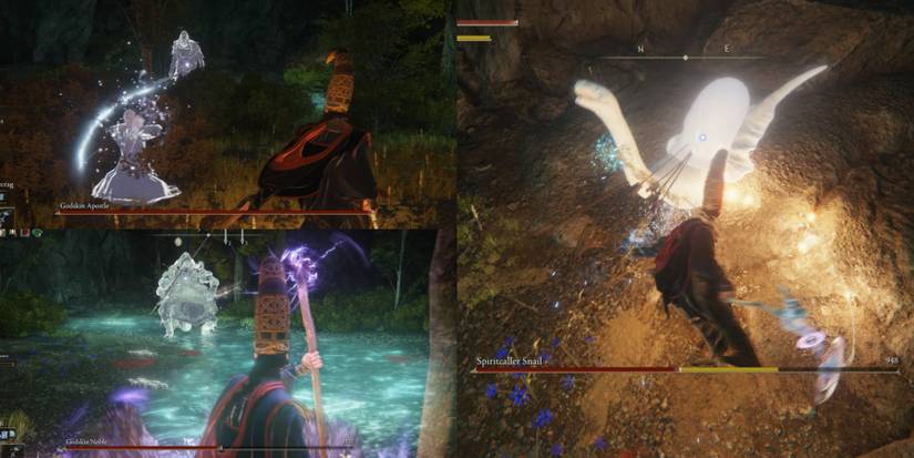 the three phases of spiritcaller cave boss in Elden ring