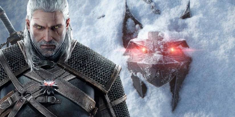 The Witcher 4 promotional image with Geralt stood to one side.
