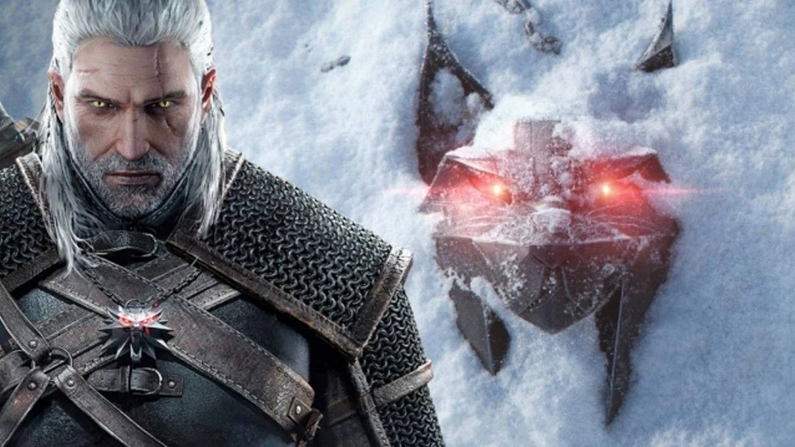The Witcher 4 promotional image with Geralt stood to one side.