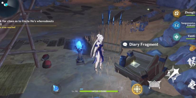 third diary fragment location in Genshin impact