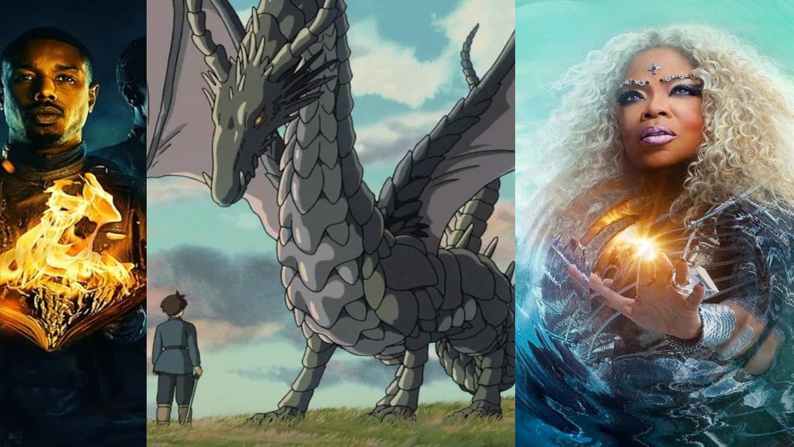 title split image F451 Tales from earthsea Wrinkle In Time
