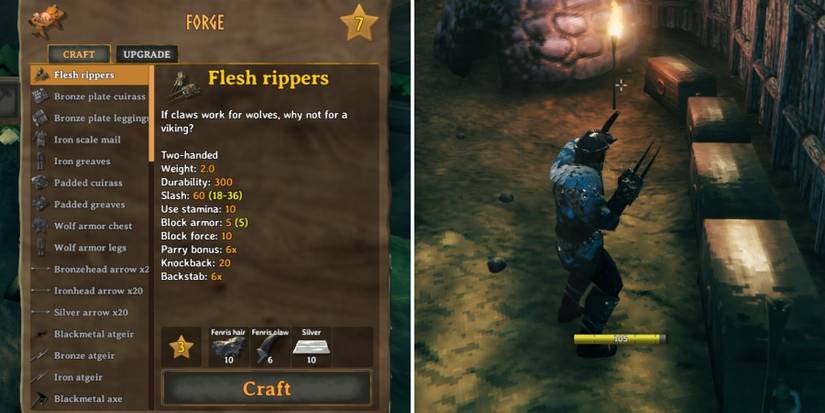 valheim flesh rippers recipe