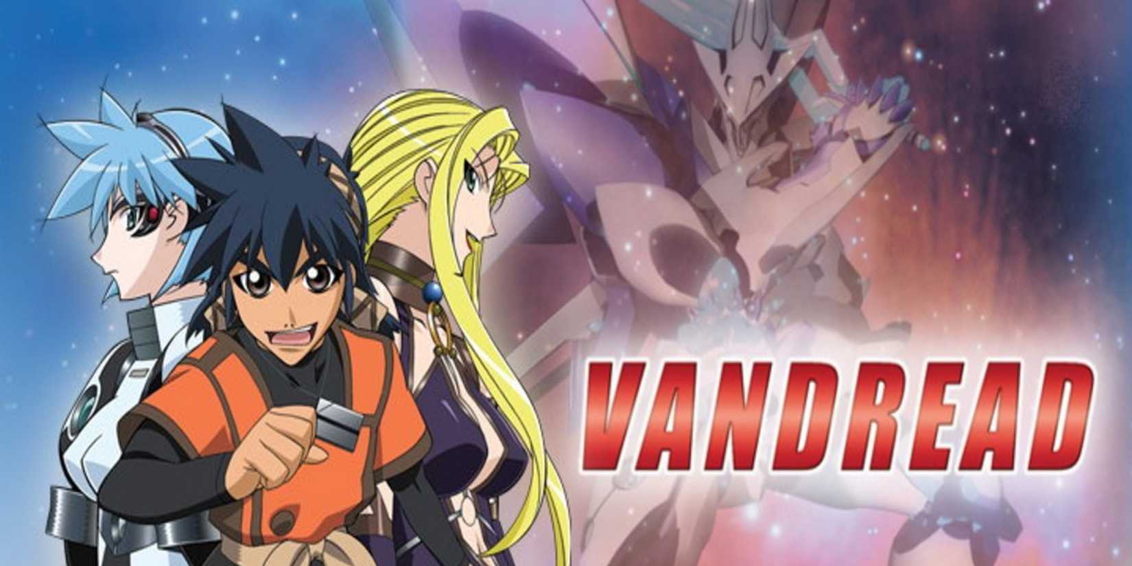 Vandread anime characters in mecha suits