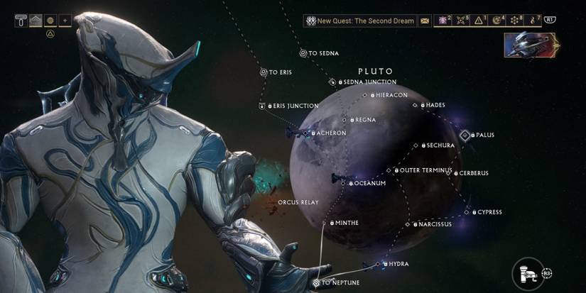The Palus mission on Pluto on Warframe.
