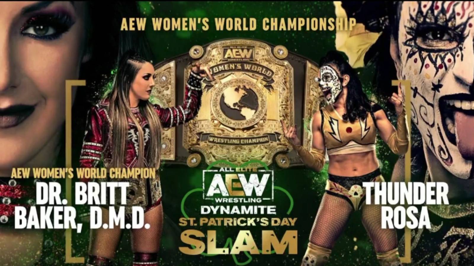 AEW St. Patrick's Day Slam Women's Championship Dr. Britt Baker DMD and Thunder Rosa
