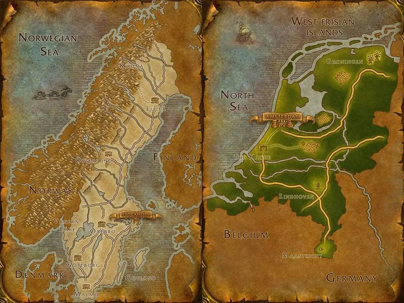 wow classic world map sweden netherlands