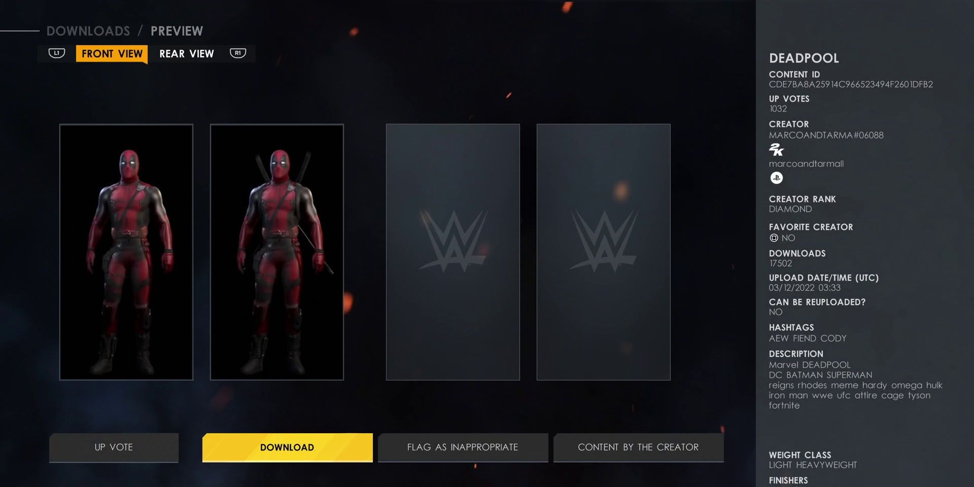 wwe-2k22-best-custom-superstars-based-on-superheroes-and-villains-deadpool