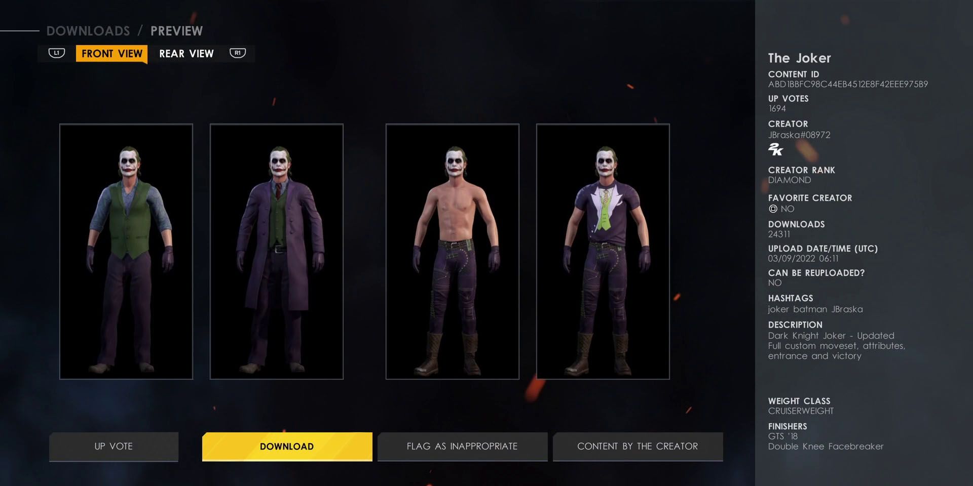 wwe-2k22-best-custom-superstars-based-on-superheroes-and-villains-joker