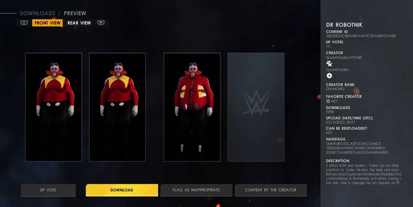 wwe-2k22-best-custom-superstars-based-on-video-game-characters-eggman-robotnik-sonic