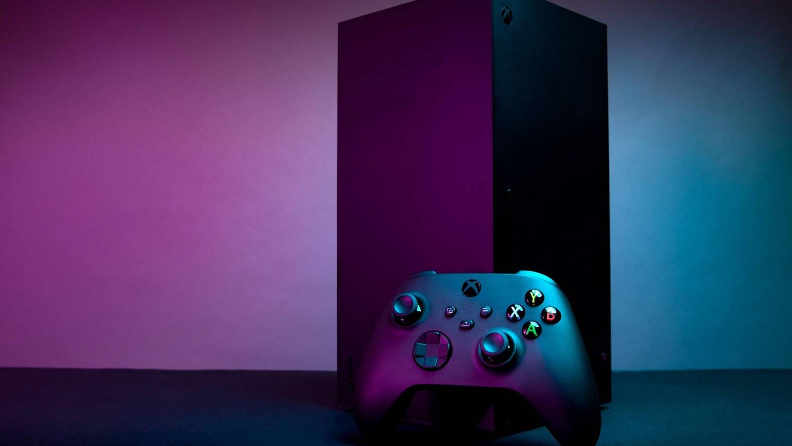 xbox series x console controller dark background