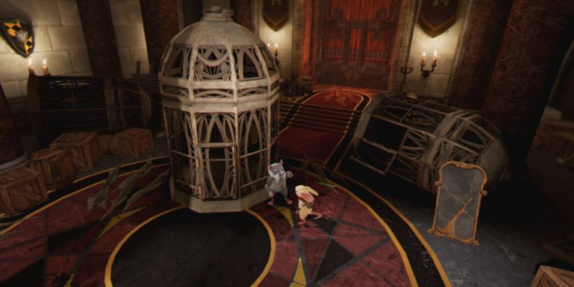 Talking to an NPC in Moss Book 2