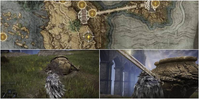 Elden Ring Iron Fist Alexander Warrior Jar Near Carian Study Hall.