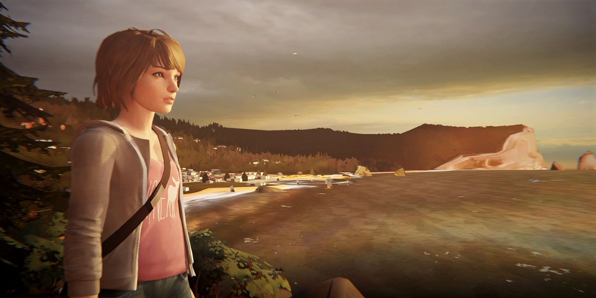 max from life is strange looking over the ocean