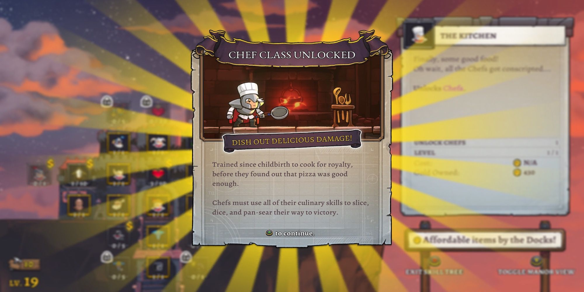 The Chef class in Rogue Legacy 2