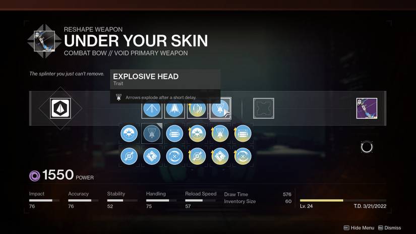 destiny 2 guide what the god roll for under your skin bow is season of the risen weapon how to unlock pattern best perks all activities pve pvp