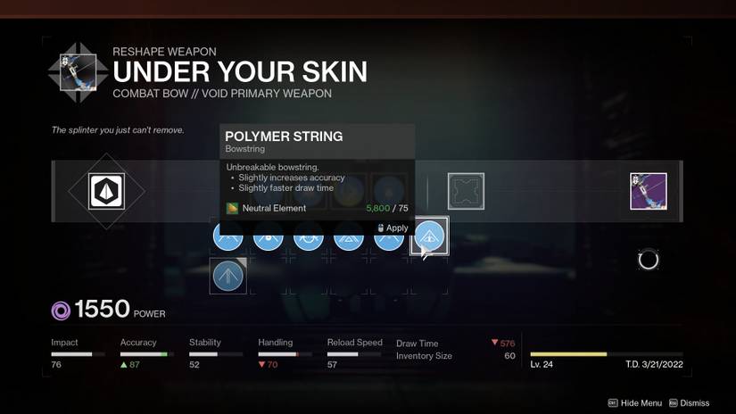 destiny 2 guide what the god roll for under your skin bow is season of the risen weapon how to unlock pattern best perks all activities pve pvp
