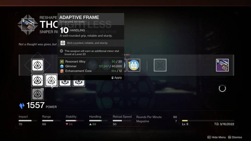 destiny 2 guide god roll thoughtless sniper rifle best dps options palmyra-b boss damage raids most powerful perks enhanced traits