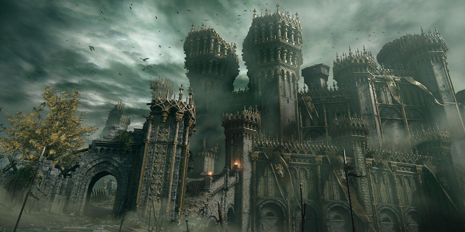 Artist Shows Off Incredible Elden Ring Stormveil Castle Painting