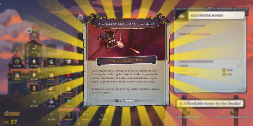 The Gunslinger class in Rogue Legacy 2