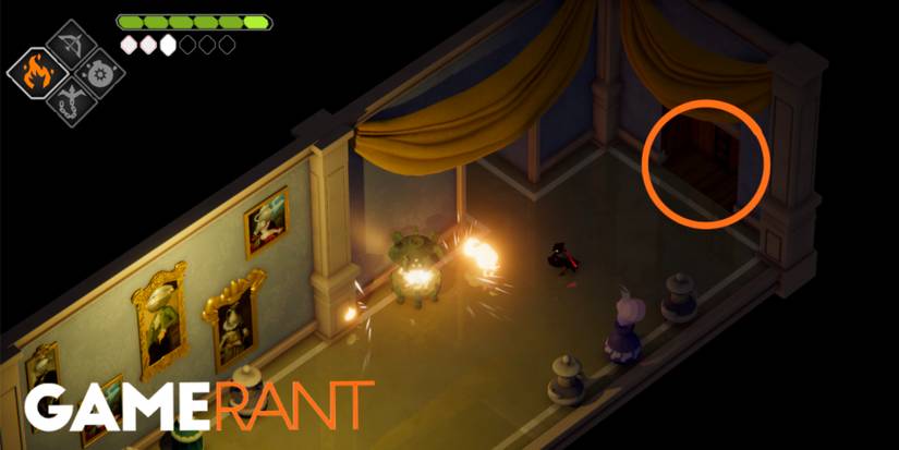 Death's Door using the Flame spell to find the Old Photograph