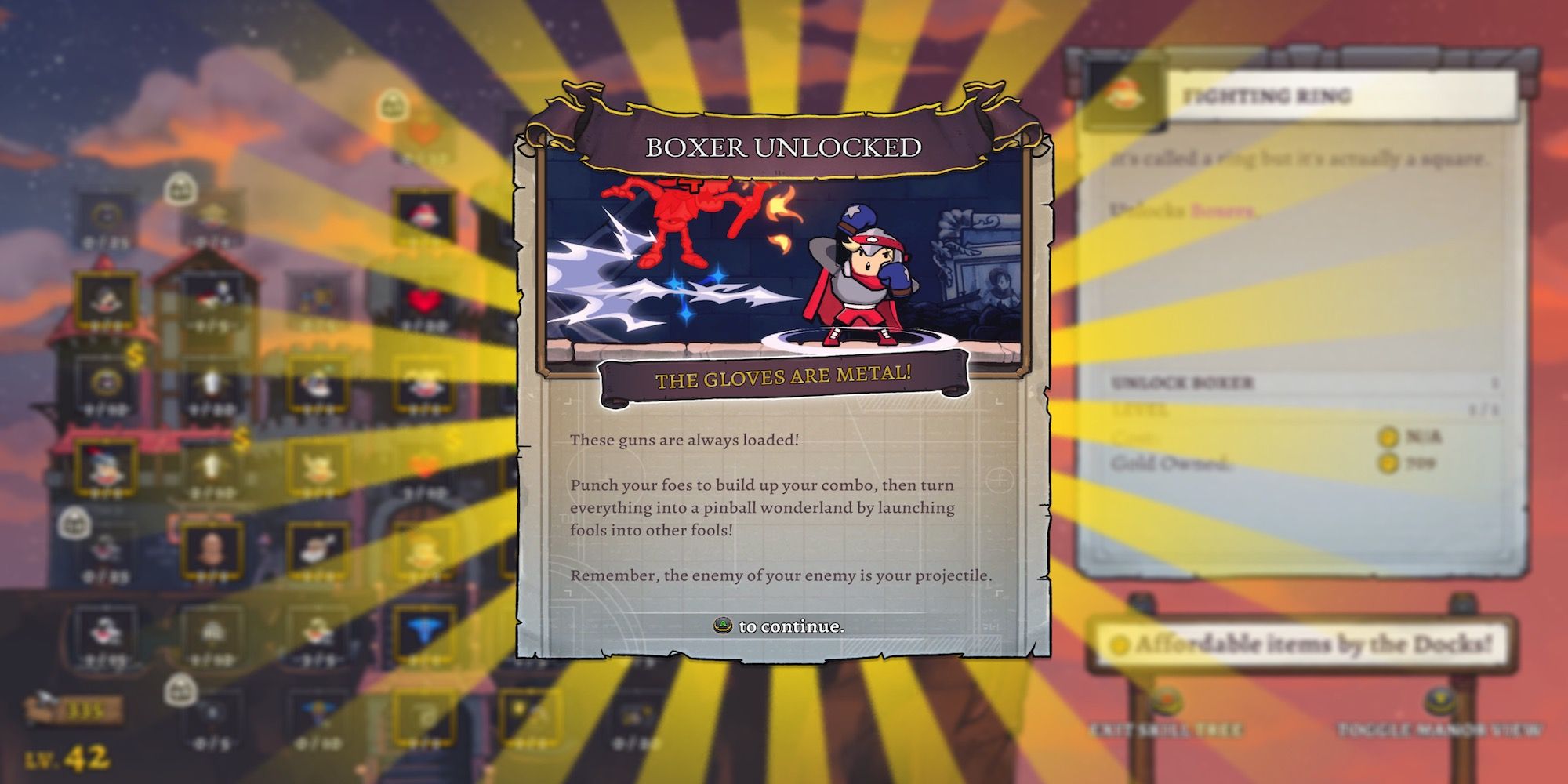 The Boxer class in Rogue Legacy 2