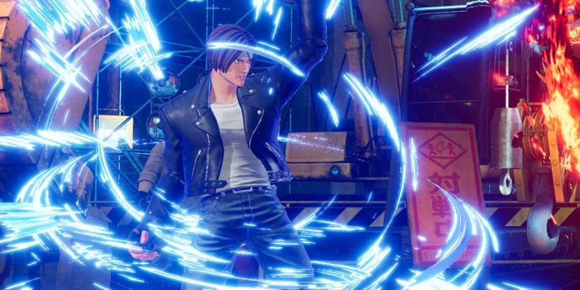 A KOF15 character activating MAX Mode