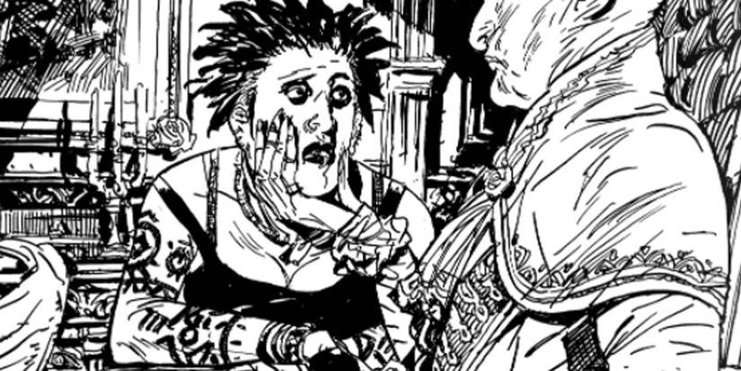 A Sabbat vampire with a younger vampire