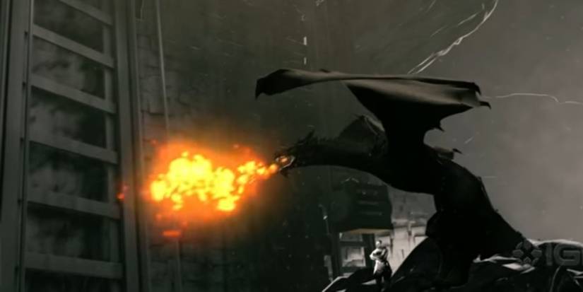 Game of Thrones A dragon breathing fire