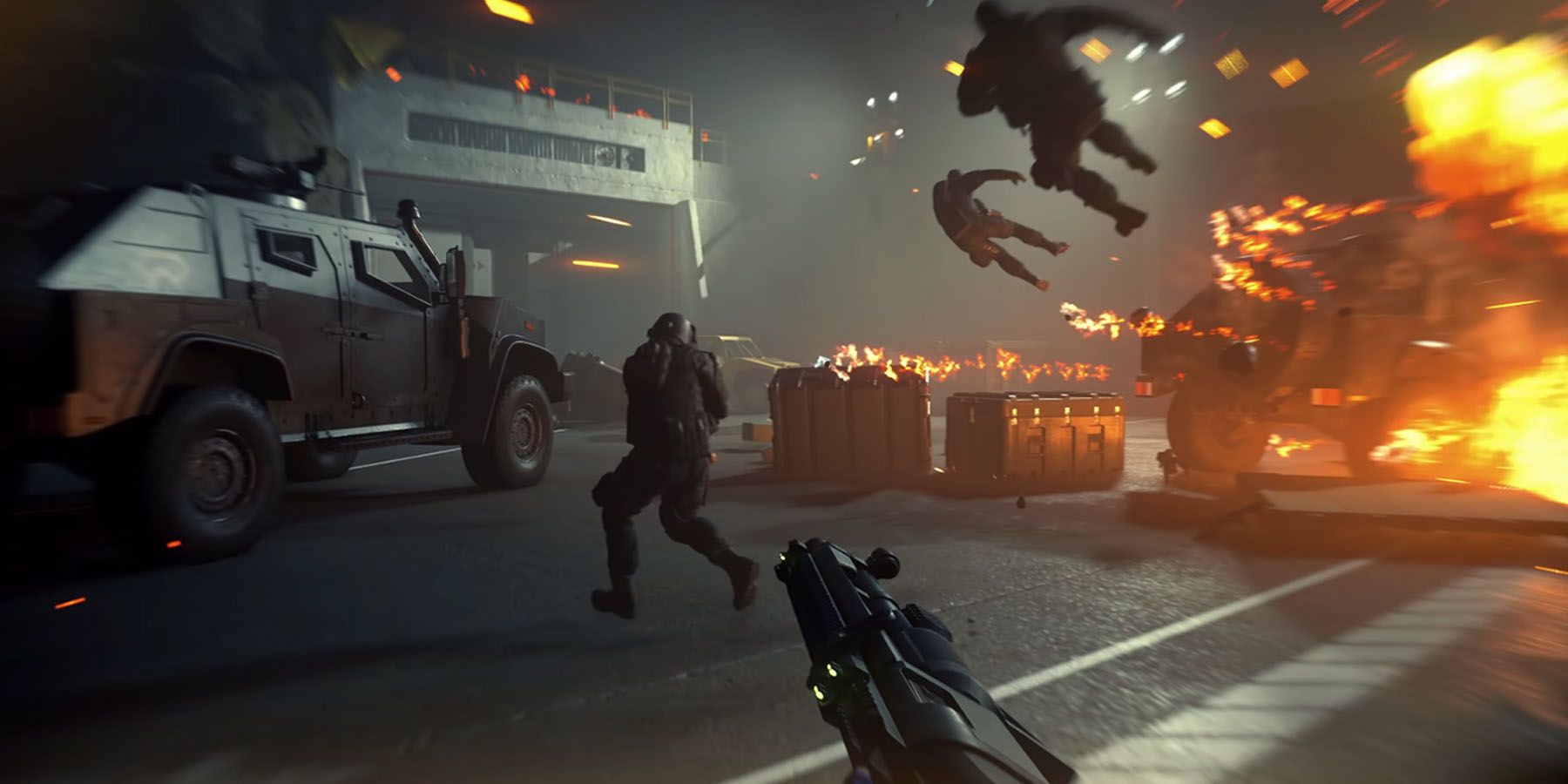 A firefight in Crossfire X