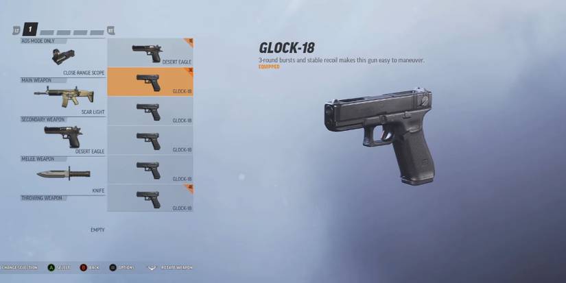 A pistol in Crossfire X