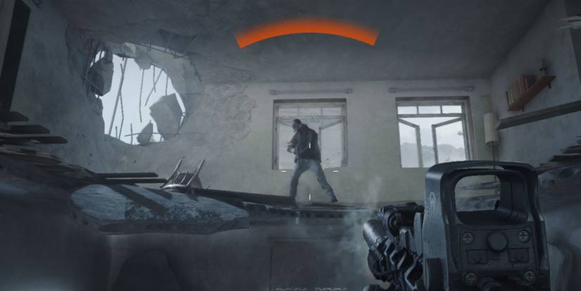 A player aiming at an enemy in Crossfire X