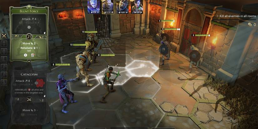 Cragheart approaches enemy in Gloomhaven 