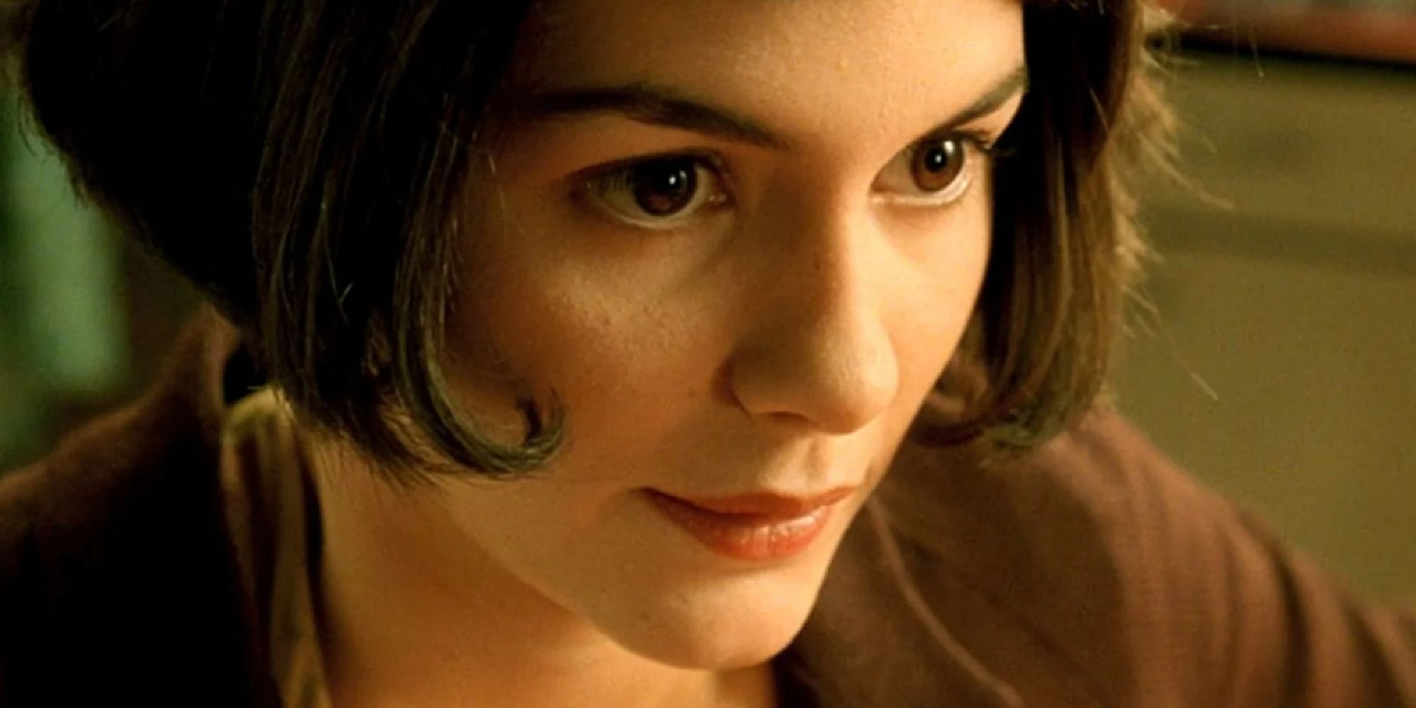 A close-up of Audrey Tautou in Amelie