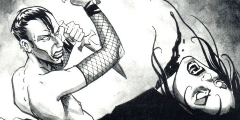 An Assamite or Banu Haqim attacking a vampire