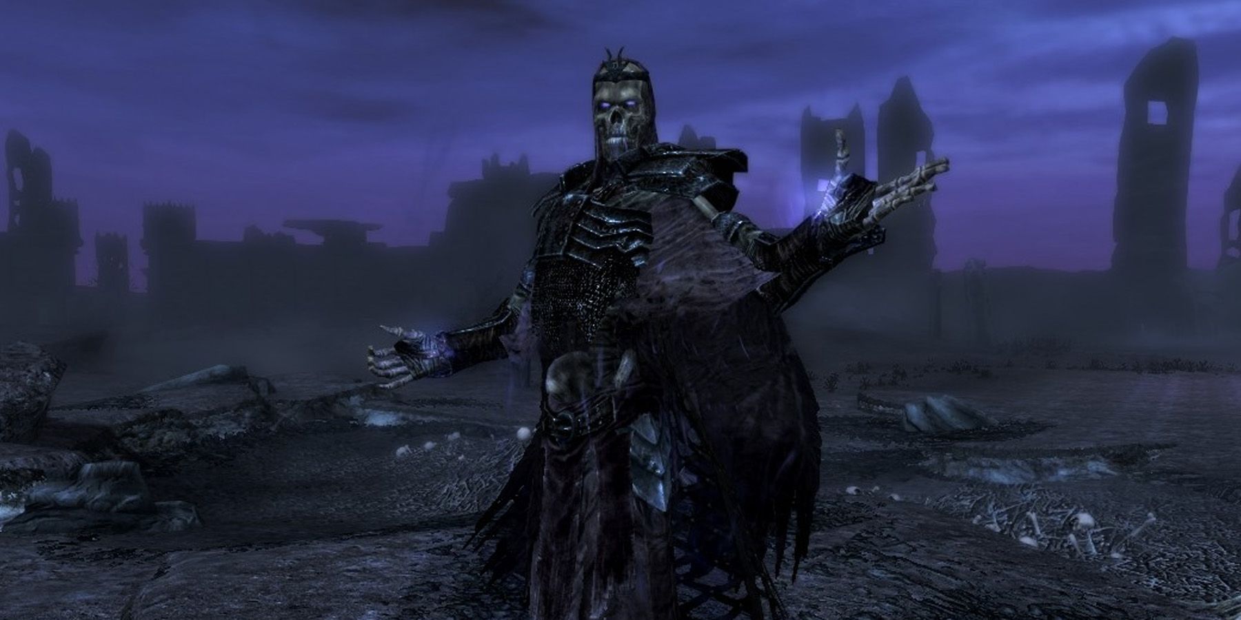 An Ayleid Lich demonstrating its powers