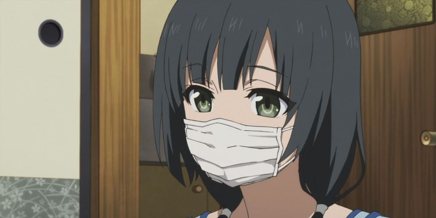 Anime girl in mask