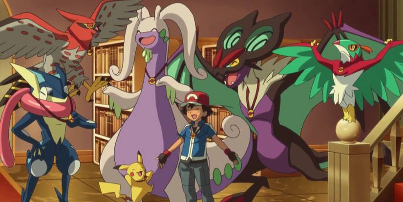 Ash and his Kalos Team