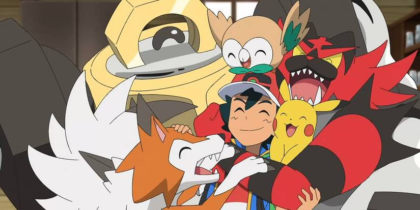 Ash with his Alola team
