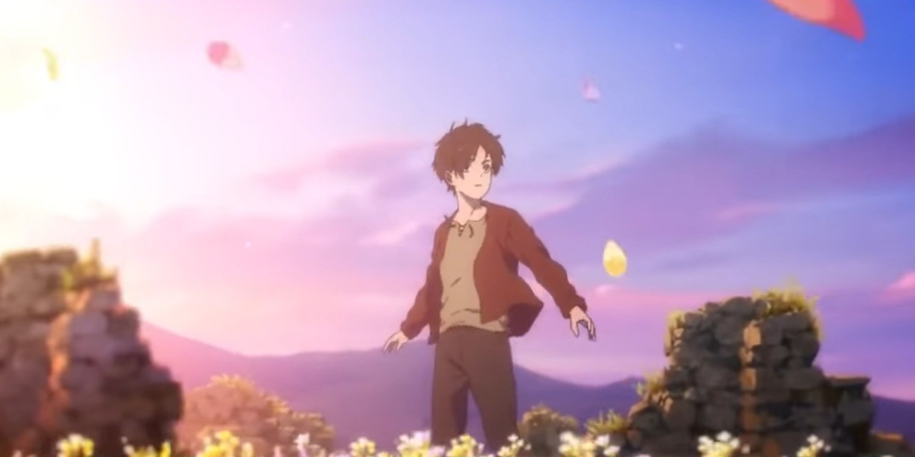 Attack on Titan Final Season Part 2 Young Eren in a field