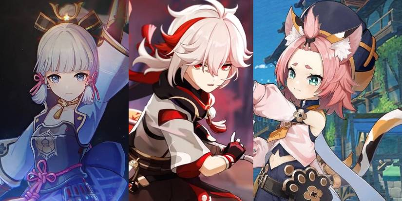 Genshin Impact Ayaka Kazuha Diona