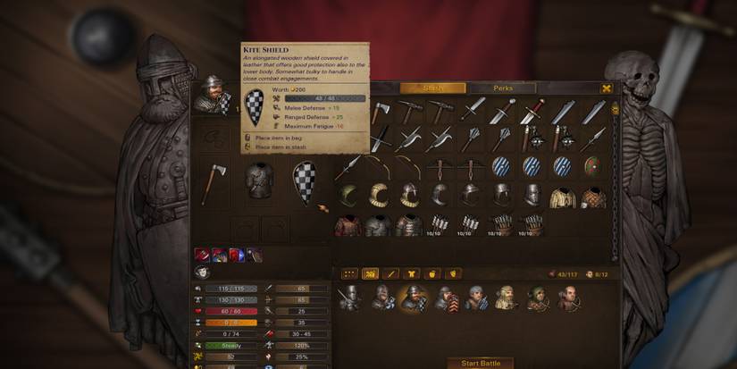 Battle Brothers - Arsenal of weapons