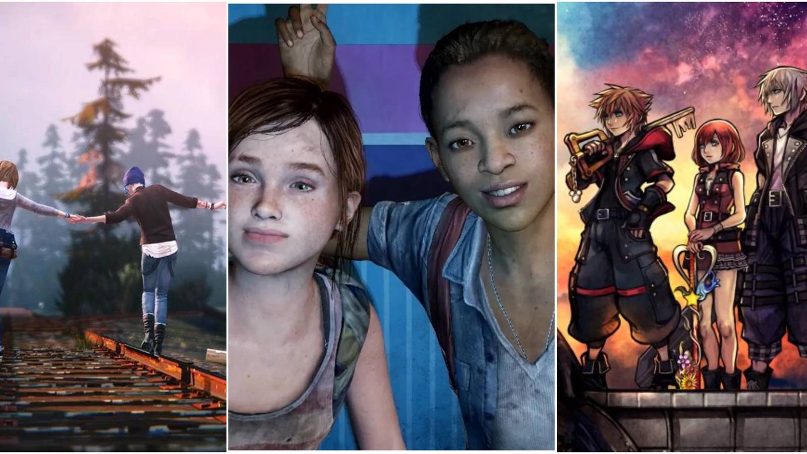 Best Friends in Video Games Chloe & Max (LIS) Riley and Ellie (TLOU) Kairi Sora & Riku (KH)