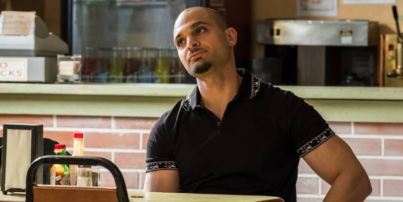 Nacho sitting at the Salamanca restaurant during a drug deal