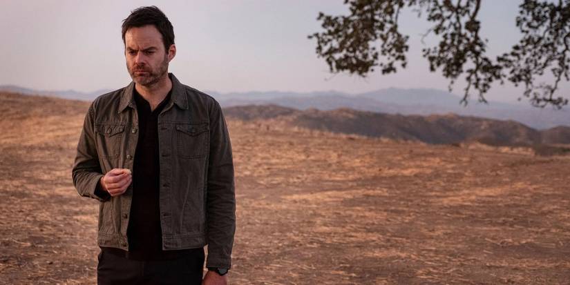 Bill Hader looking grizzled in the desert in Barry