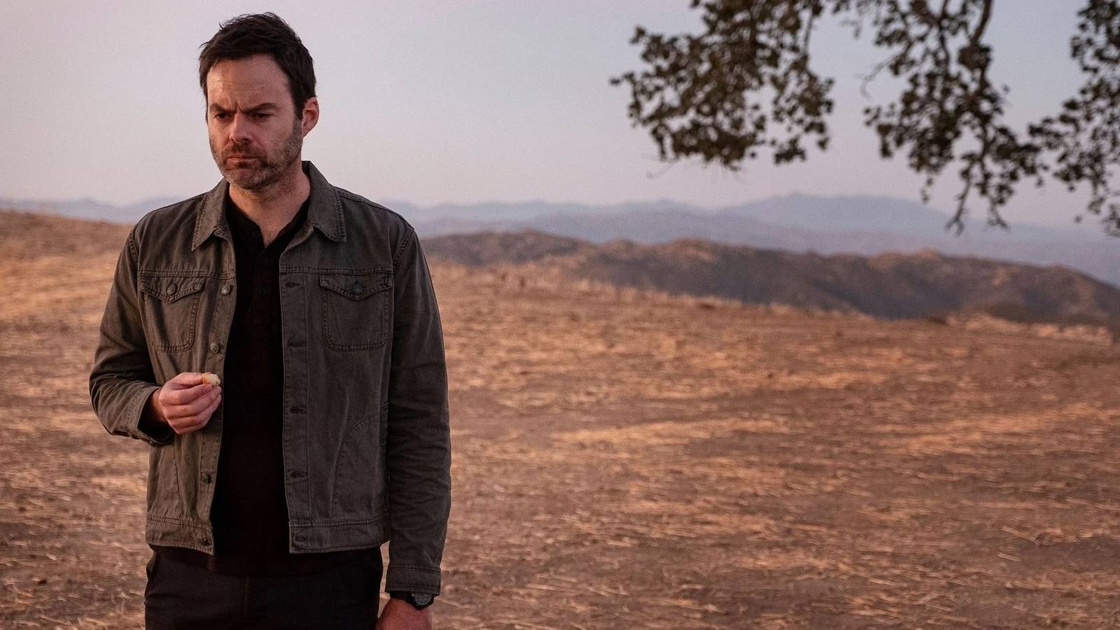 Bill Hader looking grizzled in the desert in Barry